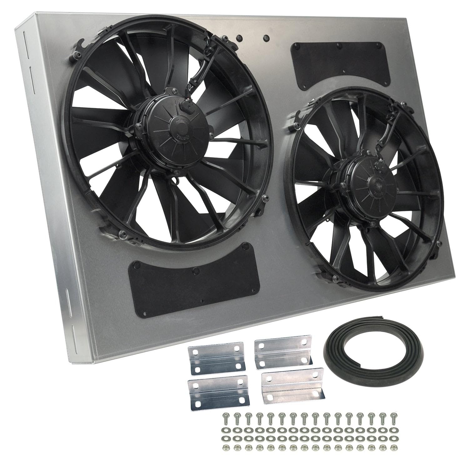 Amazon.com: Derale Performance 16837 Gray/Black High Output Dual
